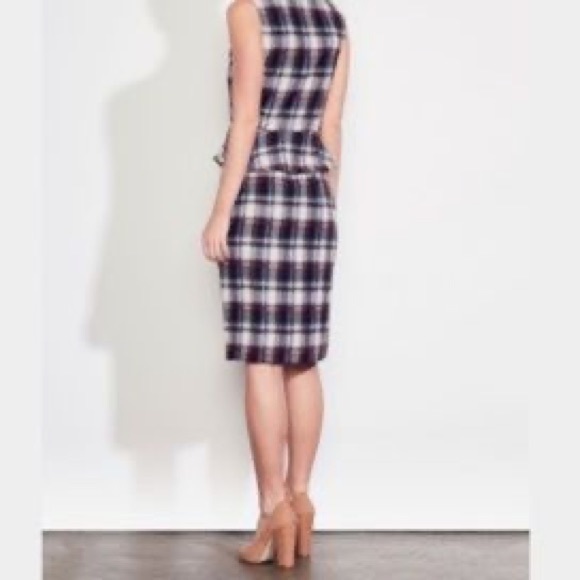Ali & Jay Sleeveless Plaid Button Down Dress With Peplum Detail, Size M - Picture 2 of 12